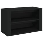 Vidaxl tagre  chaussures noir 75x35x45 cm bois d'ingnierie
