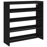 Vidaxl �tag�re � chaussures noir 80x25x81 cm bois d'ing�nierie