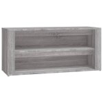 Vidaxl tagre  chaussures sonoma gris 100x35x45 cm bois d'ingnierie
