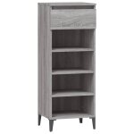 Vidaxl tagre  chaussures sonoma gris 40x36x105 cm bois ingnierie