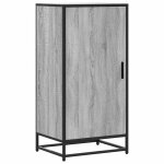 Vidaxl tagre  chaussures sonoma gris 48x38x97, 5 cm bois ingnierie