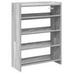 Vidaxl �tag�re � chaussures sonoma gris 60x25x81 cm bois d'ing�nierie