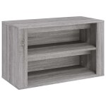 Vidaxl �tag�re � chaussures sonoma gris 75x35x45 cm bois d'ing�nierie
