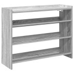 Vidaxl �tag�re � chaussures sonoma gris 80x25x62 cm bois d'ing�nierie