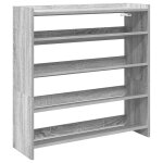 Vidaxl �tag�re � chaussures sonoma gris 80x25x81 cm bois d'ing�nierie