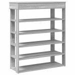 Vidaxl �tag�re � chaussures sonoma gris 80x30x98 cm bois d'ing�nierie