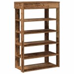 Vidaxl tagre  chaussures vieux bois 60x30x98 cm bois d'ingnierie