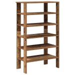 Vidaxl tagre  chaussures vieux bois 61x32x105 cm bois d'ingnierie