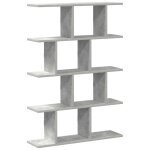 Vidaxl tagre cube murale 12 compartiments gris bton bois ingnierie