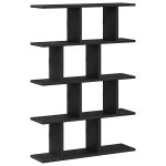 Vidaxl tagre cube murale 12 compartiments noir bois d'ingnierie