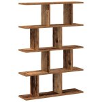 Vidaxl tagre cube murale 12 compartiments vieux bois bois ingnierie