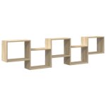 Vidaxl �tag�re cube murale 5 compartiments ch�ne sonoma