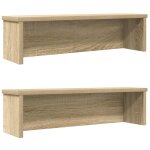 Vidaxl �tag�res de cuisine empilables 2 pcs ch�ne sonoma 50x15x16 cm