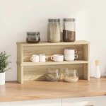 Vidaxl tagres de cuisine empilables 2 pcs chne sonoma 60x15x16 cm