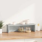 Vidaxl �tag�re de cuisine empilable gris b�ton 60x15x16 cm