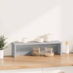 Vidaxl tagre de cuisine empilable sonoma gris 50x15x16 cm