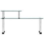 Vidaxl �tag�re de cuisine transparent 45x16x26 cm verre tremp�