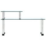 Vidaxl tagre de cuisine transparent 45x16x26 cm verre tremp