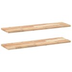 Vidaxl Étagères flottantes 2 pcs 100x20x2 cm acacia massif non traité Vidaxl Étagères flottantes 2 pcs 100x20x2 cm acacia massif non traité