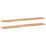 Vidaxl �tag�res flottantes 2 pcs 120x20x2 cm acacia massif � l'huile