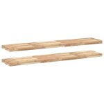 Vidaxl �tag�res flottantes 2 pcs 120x30x4 cm acacia massif non trait�