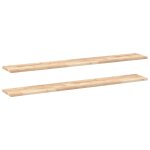 Vidaxl �tag�res flottantes 2 pcs 160x20x2 cm acacia massif non trait�