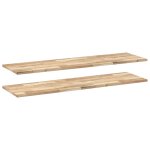 Vidaxl tagres flottantes 2 pcs 160x40x2 cm acacia massif non trait