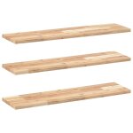 Vidaxl �tag�res flottantes 3 pcs 100x20x2 cm acacia massif non trait�