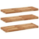Vidaxl �tag�res flottantes 3 pcs 100x30x4 cm acacia massif � l'huile