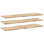 Vidaxl tagres flottantes 3 pcs 140x40x2 cm acacia massif non trait