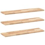 Vidaxl �tag�res flottantes 3 pcs 80x20x2 cm acacia massif non trait�