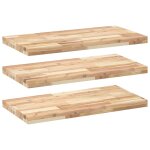Vidaxl �tag�res flottantes 3 pcs 80x40x4 cm acacia massif non trait�