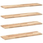 Vidaxl tagres flottantes 4 pcs 100x20x2 cm acacia massif non trait