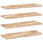 Vidaxl tagres flottantes 4 pcs 100x30x2 cm acacia massif non trait