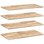 Vidaxl tagres flottantes 4 pcs 100x40x2 cm acacia massif non trait