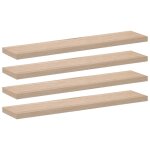 Vidaxl tagres flottantes 4 pcs 110x23, 5x4 cm bois d'ingnierie