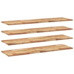 Vidaxl Étagères flottantes 4 pcs 120x40x2 cm acacia massif à l'huile Vidaxl Étagères flottantes 4 pcs 120x40x2 cm acacia massif à l'huile