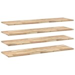 Vidaxl tagres flottantes 4 pcs 120x40x2 cm acacia massif non trait