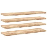 Vidaxl �tag�res flottantes 4 pcs 120x40x4 cm acacia massif non trait�