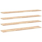 Vidaxl tagres flottantes 4 pcs 140x20x2 cm acacia massif non trait