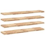 Vidaxl �tag�res flottantes 4 pcs 140x30x4 cm acacia massif non trait�