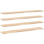 Vidaxl Étagères flottantes 4 pcs 160x20x2 cm acacia massif non traité Vidaxl Étagères flottantes 4 pcs 160x20x2 cm acacia massif non traité