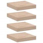 Vidaxl tagres flottantes 4 pcs 23x23, 5x4 cm bois d'ingnierie
