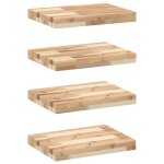 Vidaxl tagres flottantes 4 pcs 60x30x4 cm acacia massif non trait