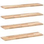 Vidaxl �tag�res flottantes 4 pcs 80x20x2 cm acacia massif non trait�