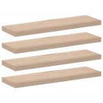 Vidaxl �tag�res flottantes 4 pcs 80x23, 5x4 cm bois d'ing�nierie
