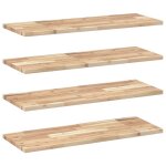 Vidaxl tagres flottantes 4 pcs 80x30x2 cm acacia massif non trait