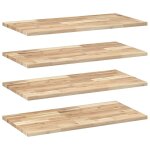 Vidaxl �tag�res flottantes 4 pcs 80x40x2 cm acacia massif non trait�