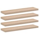 Vidaxl tagres flottantes 4 pcs 90x23, 5x4cm bois d'ingnierie