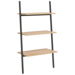 Vidaxl tagre incline  3 niveaux marron clair et noir 64x34x116 cm